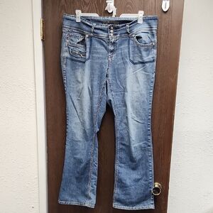 Classic Blue Boot Cut Jeans for Women